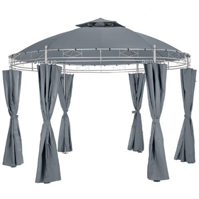 Gazebo Da Giardino Deluxe 350cm Siana - Antracite
