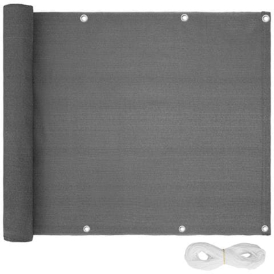 800569 Telo Frangivista Per Balcone, Variante 2 - Grigio, 75 Cm