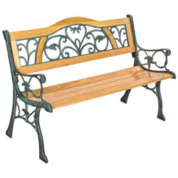 Panchina Da Giardino Kathi, In Legno - Marrone precio