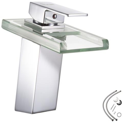 Rubinetto Da Lavabo A Cascata Con Variazione Cromatica A 3 Colori - Grigio