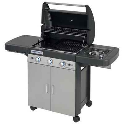 Campingaz 3 Series Classic LS Plus, Zona cottura, Nero, Grigio, Rettangolare, Alluminio, Acciaio inossidabile, Acciaio, Ghisa, Smaltato