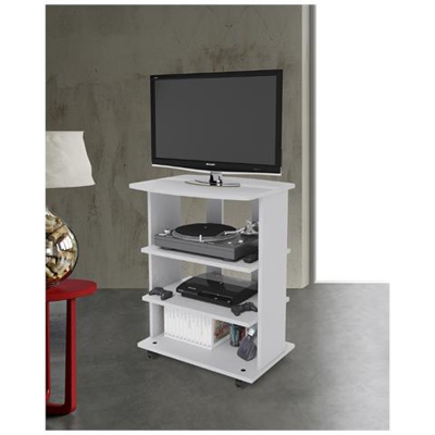 Mobile Porta Tv Elide 60x45xh81 Cm Bianco Frassinato - Bianco