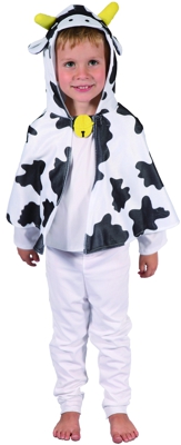 Costume mantello da mucca per bambino