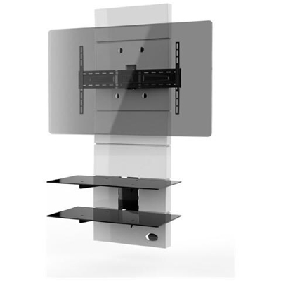 Mobile TV Ghost Design 3000 per Schermi LED / LCD / Plasma 32-63'' Portata Max 70 kg Colore Bianco