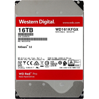 Red Pro 3.5" 16000 GB SATA, Hard-disk