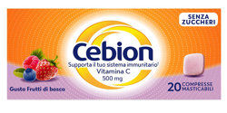 CEBION MASTICABILE SENZA ZUCCHERO VITAMINA C 20 COMPRESSE características