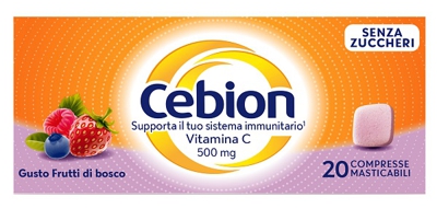 CEBION MASTICABILE SENZA ZUCCHERO VITAMINA C 20 COMPRESSE