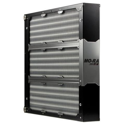 MO-RA3 360 LT, Radiatore, Nero, Alluminio, Rame, Acciaio inossidabile, 41,55 cm, 6,5 cm, 38,3 cm