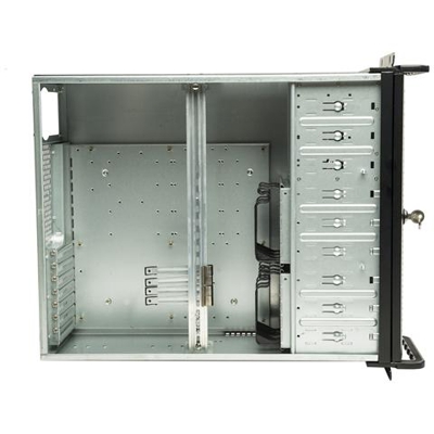 UK-4129, Portabagagli, SGCC, SECC, ATX, Micro-ATX, 4U, Nero, RoHS, CE