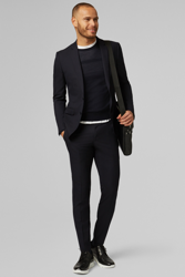 ABITO NAVY LONDON IN PURA LANA precio