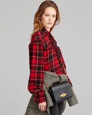 Camicia in twill con volant