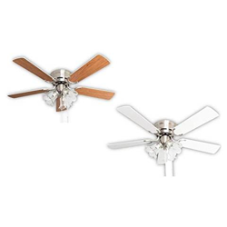 Kisa Deluxe - Ventilatore Da Soffitto In Nichel Spazzolato, Con Illuminazione, 44 W, Colore: Palissandro / noce Scuro, 105 Cm, Metallo Abs, Bianco / acero. , 105 Cm precio