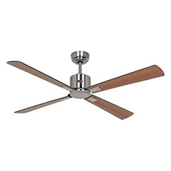 Unbekannt Eco Neo Iii 132 Ch - Ventilatore Da Soffitto, In Teak, Colore: Nero en oferta