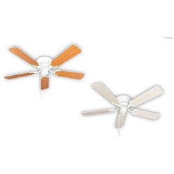 Ventilatore Da Soffitto Kisa Deluxe Bianco Senza Luce - Ali Bianco / acero Con Interruttore A Tirante precio