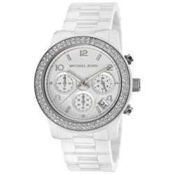 Onorevoli Cristallo Bianco Orologio In Ceramica-mk5188 precio