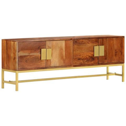 Mobile Porta Tv 140x30x50 Cm In Legno Massello D'acacia precio