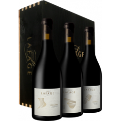 LES PARCELLAIRES 2015 - DOMAINE LAFAGE - EN CASSA DI LEGNO DE 3 BOTTIGLIE en oferta