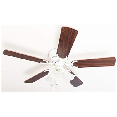 Kisa Deluxe - Ventilatore Da Soffitto, Con Illuminazione, In Metallo, 44 W, Legno Di Palissandro / noce Scuro, 105 Cm, Metallo Abs, Palissandro / noce Scuro. , 105 Cm