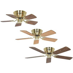 Ventilatore Da Soffitto Piatto Classic Flat Iii In Ottone Spazzolato, Diametro 132 Cm en oferta
