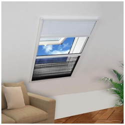 Zanzariera Plissettata In Alluminio 80x100 Cm Con Tendina en oferta