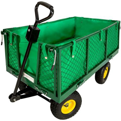 Carretto Con Telo Interno Carico Max. 550 Kg - Verde