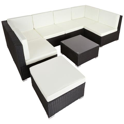 Salottino In Rattan Venezia - Nero