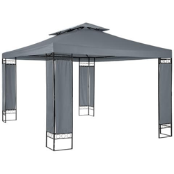 Lussuoso Gazebo Da Giardino Leyla - Antracite precio