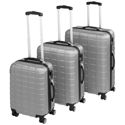 Set Di Valigie Rigide, 3 Pz. - Argento en oferta