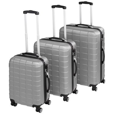 Set Di Valigie Rigide, 3 Pz. - Argento