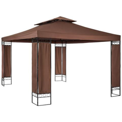 Lussuoso Gazebo Da Giardino Leyla - Marrone características