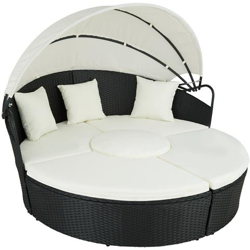 Divano Prendisole In Alluminio E Rattan - Nero precio