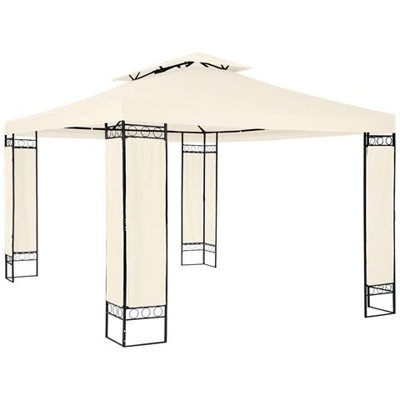 Lussuoso Gazebo Da Giardino Leyla - Crema