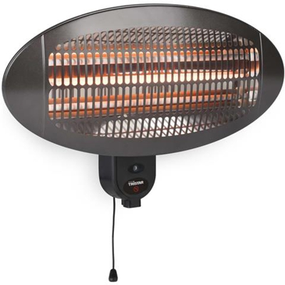 Riscaldatore Patio A Muro Ka-5286 2000 W Quarzo Nero