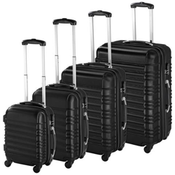 Set Di Valigie Abs, 4 Pezzi - Nero en oferta