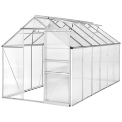 Serra In Alluminio E Policarbonato Senza Fondamenta - 375 X 185 X 195 Cm en oferta