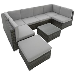 Salottino In Rattan Venezia - Grigio precio