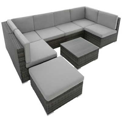 Salottino In Rattan Venezia - Grigio