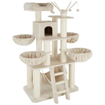 Albero Tiragraffi Gismo - Beige / bianco