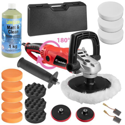 Lucidatrice Con Manopola Girevole 1600w - 18 Pezzi Incl. Prodotto Per Pasta Abrasiva precio
