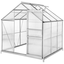 Serra In Alluminio E Policarbonato Con Fondamenta - 190 X 185 X 195 Cm en oferta