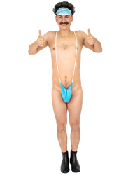 Costume Maskini azzurro per uomo características