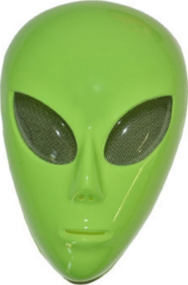 Maschera alieno verde adulto