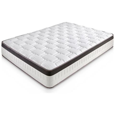 Materasso Matrimoniale In Memory Foam Supreme 160x200, Altezza 28 Cm, 4 Cm Memory Foam, Foam Airsistem, Trattamento Antiacaro E Antibatterico, Tessuto Confezionato Con Filo Di Lurex