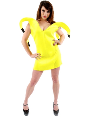 Costume banana vestito donna