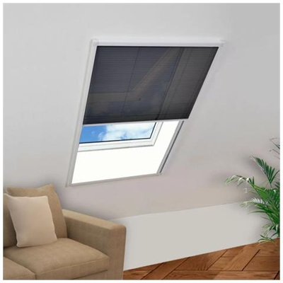Zanzariera Plissettata Per Finestre In Alluminio 120x120 Cm