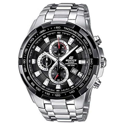 Orologio, Robusta Cassa, 10 Bar, Nero, Uomo Con Cinturino In Acciaio Inox Massiccio Ef-539d-1avef características