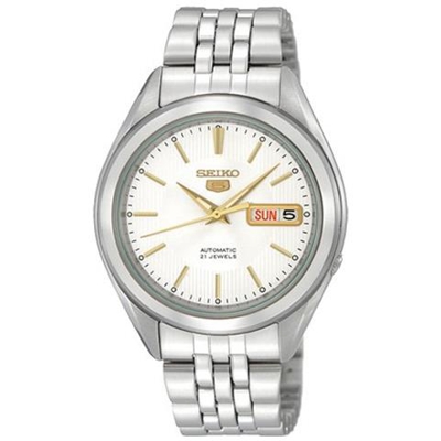 Seiko Orologio Analogico Automatico Uomo con Cinturino in Acciaio Inox SNKL17K1