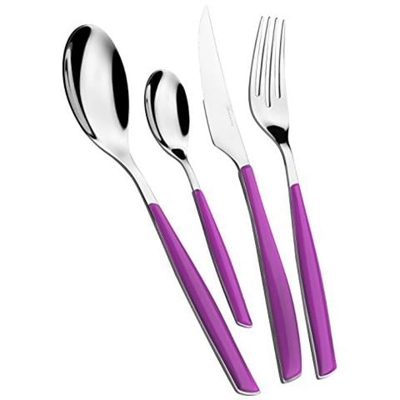 Posate Glamour Di , Set 24 Pz. Scatola Window - Viola