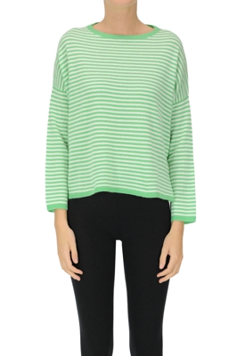 Striped cashmere pullover