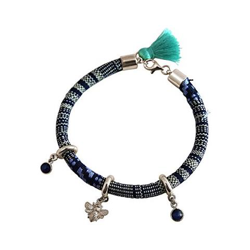 Braccialetto - Argento 925 - Azteco - Ape - Zaffiro - Azzurro precio